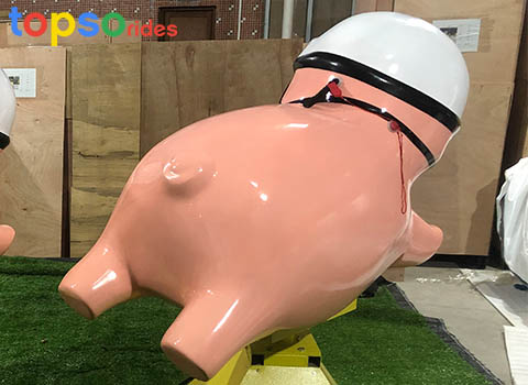 Inflatable Pink Pig Rides
